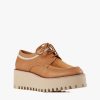 Categories ALL BLACK Footwear | Striped Ox Flatform Camel