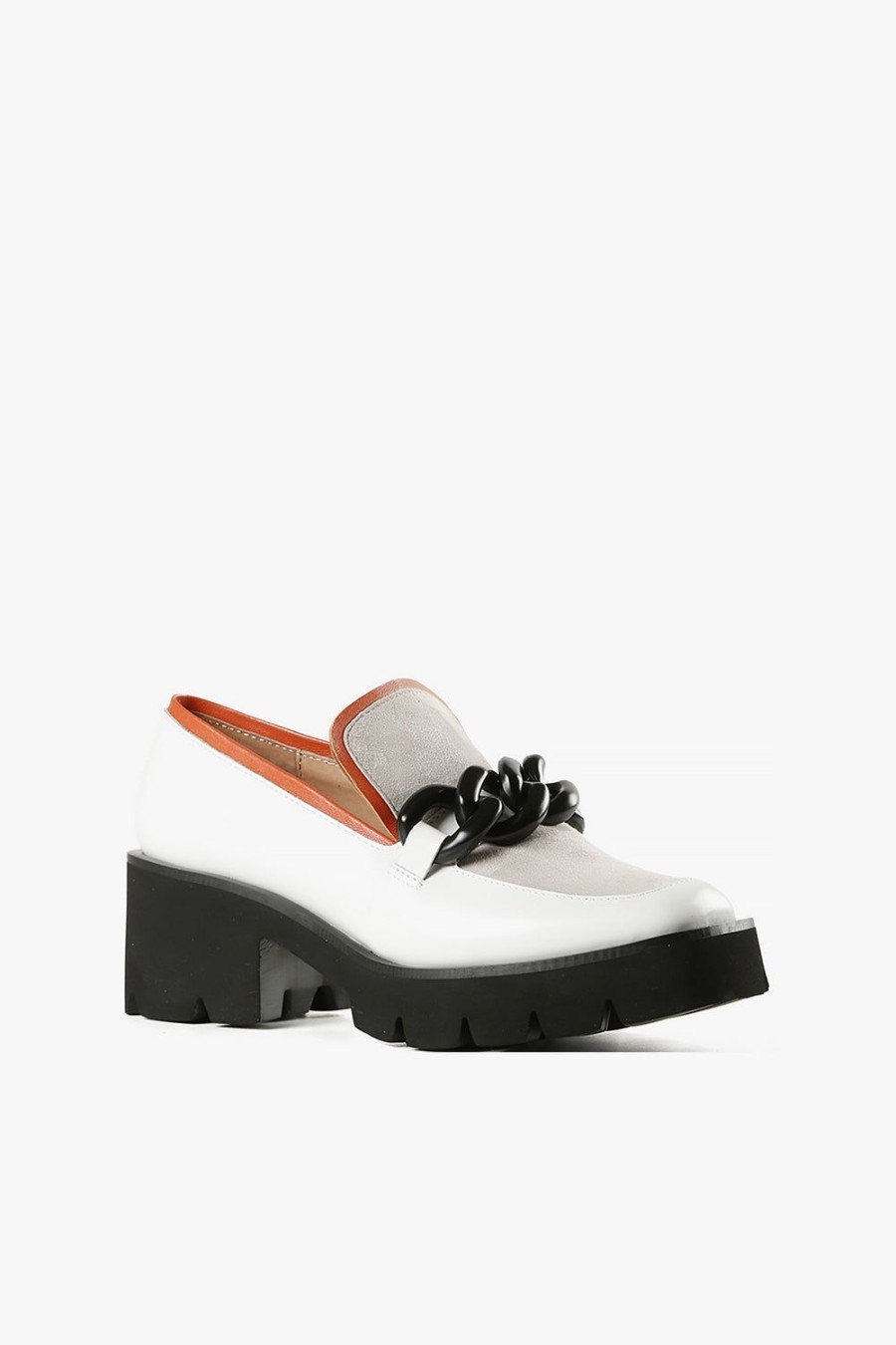 Categories ALL BLACK Footwear | Chunk Links Lady Lugg Grey/White