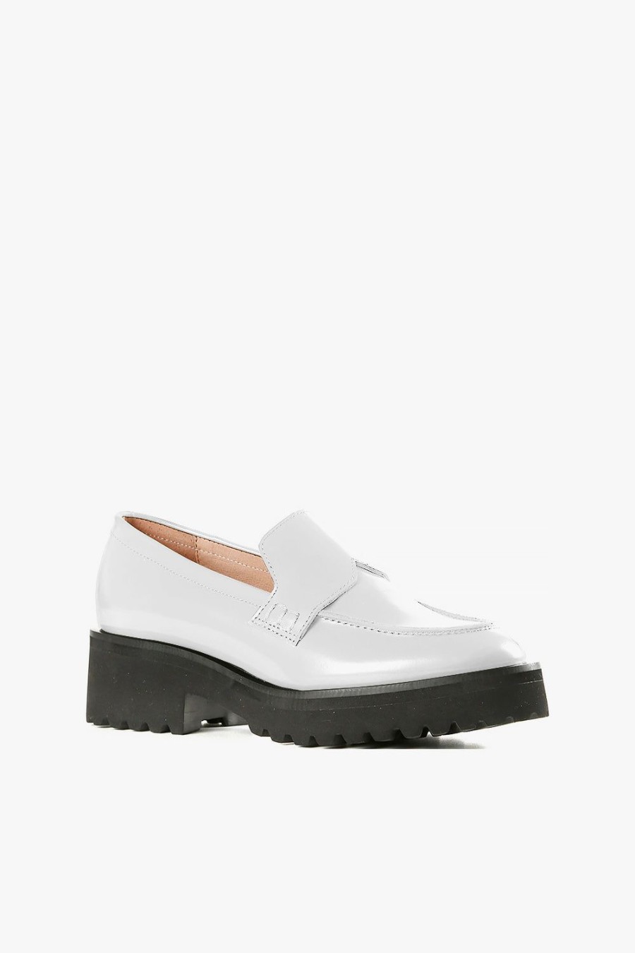 Categories ALL BLACK Footwear | Lugg Lady Loafer White