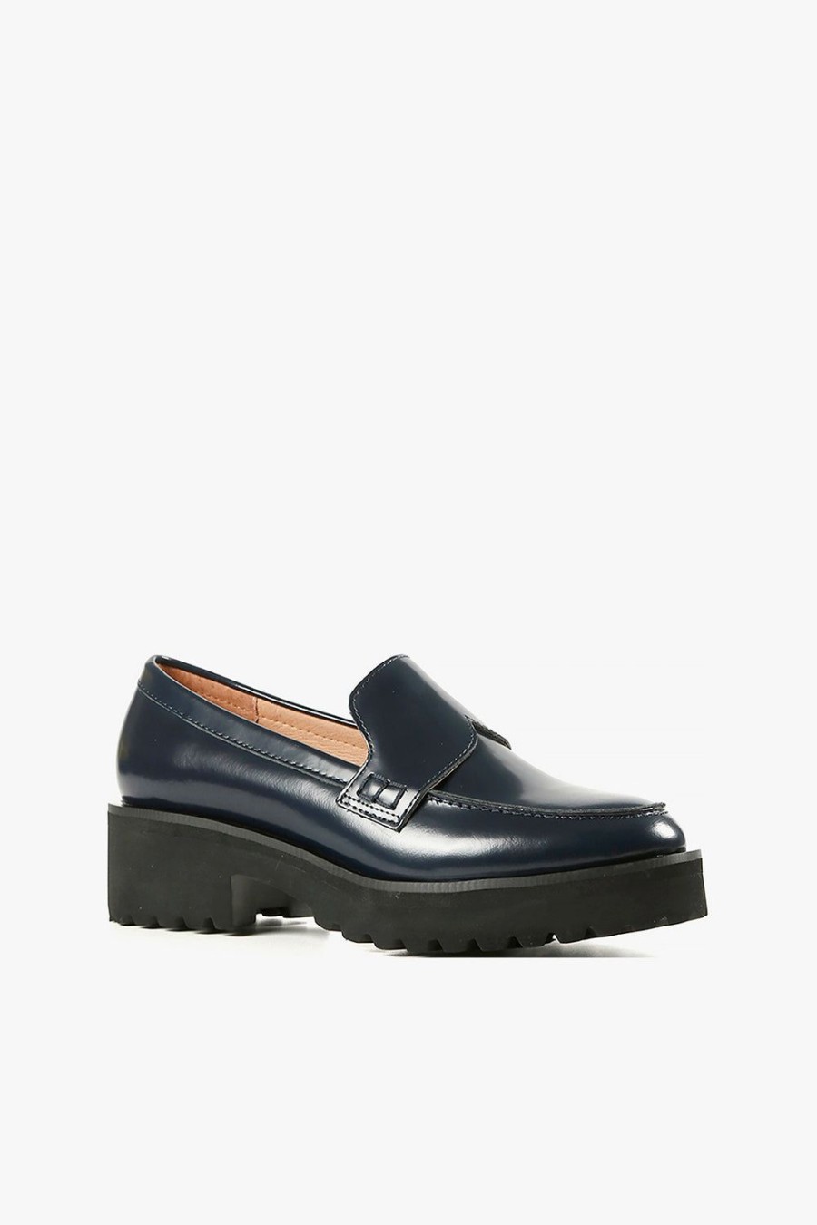 Categories ALL BLACK Footwear | Lugg Lady Loafer Navy