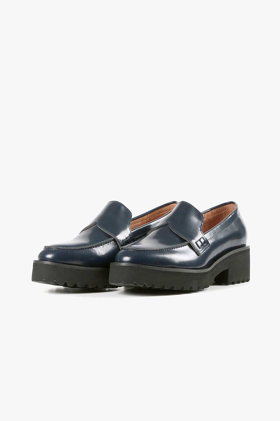 Categories ALL BLACK Footwear | Lugg Lady Loafer Navy