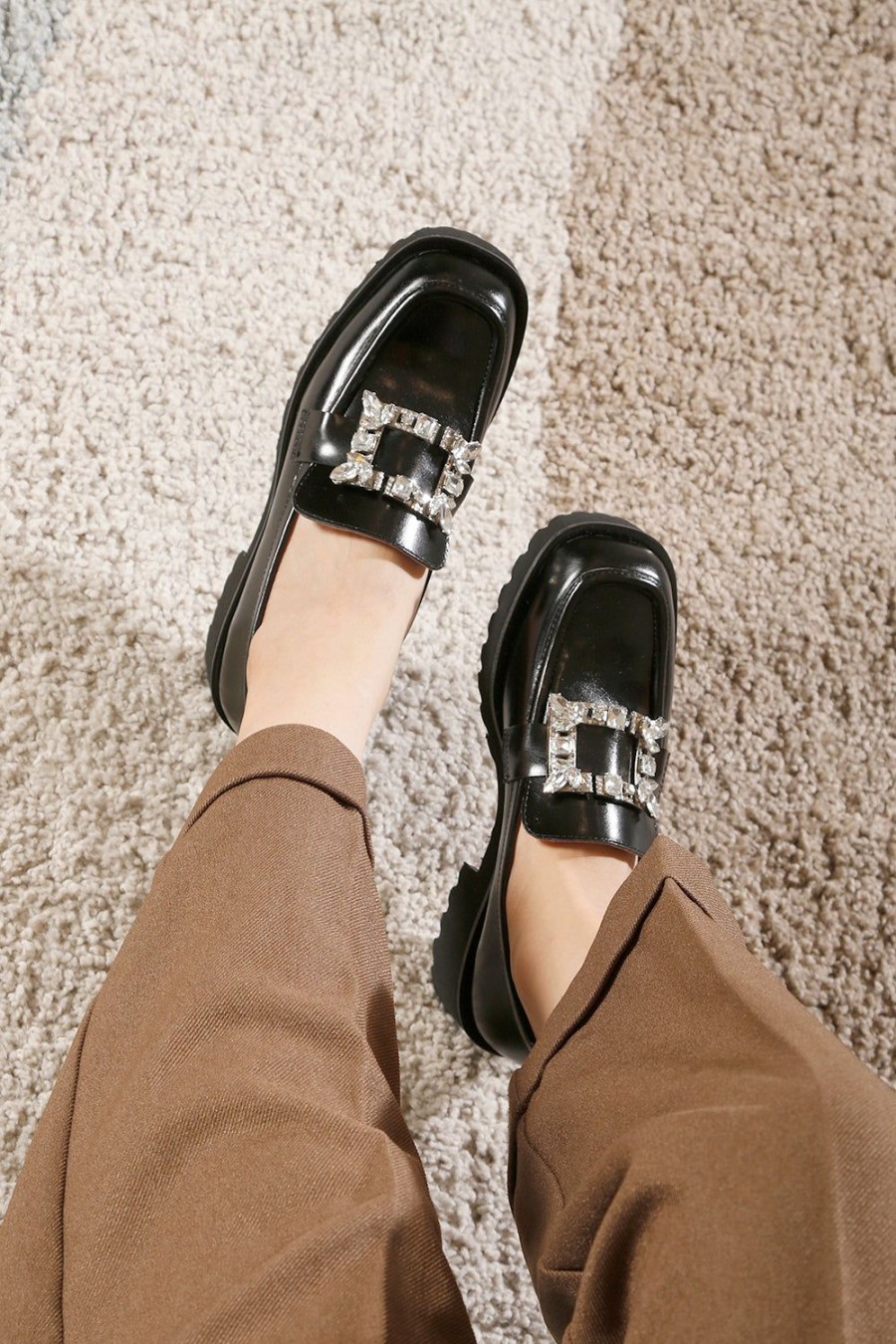 Categories ALL BLACK Footwear | Elton Lugg Loafer Black