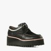 Categories ALL BLACK Footwear | Striped Ox Flatform Black