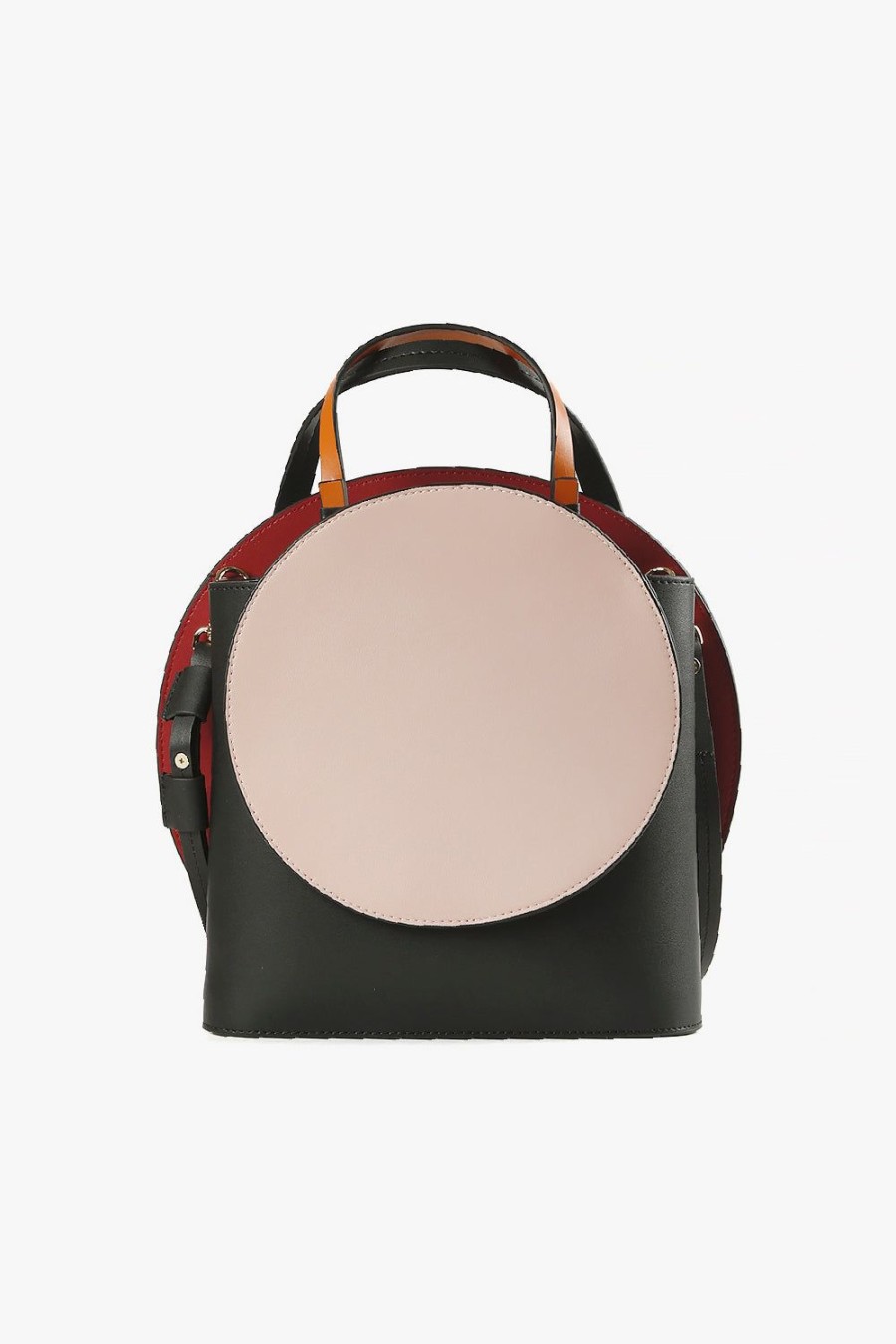 Handbags ALL BLACK Footwear | Circle Graphic Pink