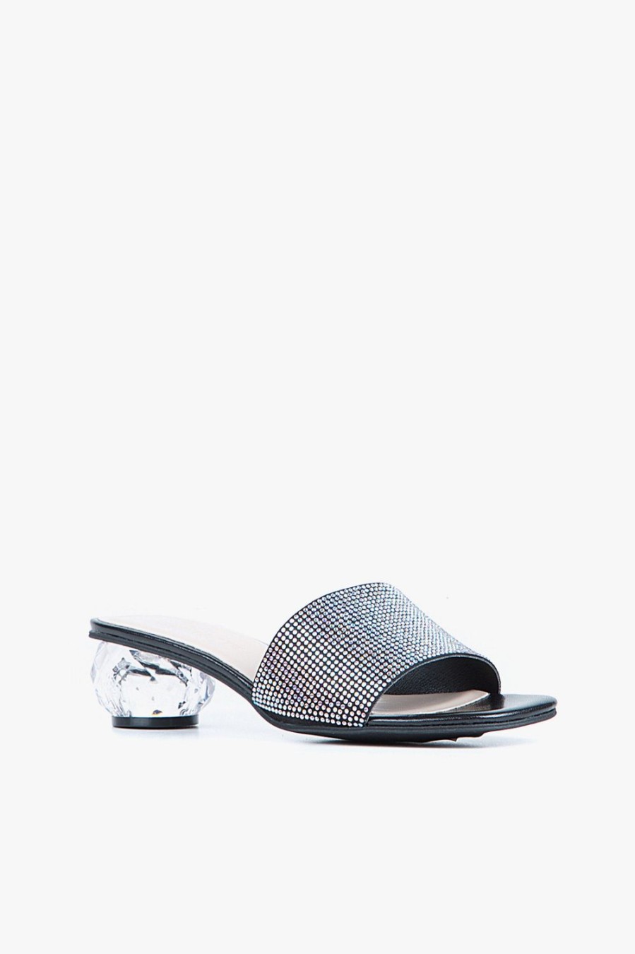 Categories ALL BLACK Footwear | Crystal Ball Pave White