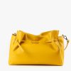 Handbags ALL BLACK Footwear | Gathered Pouch 2 Yellow