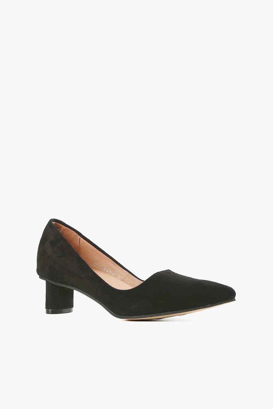 Categories ALL BLACK Footwear | Oval Kitten Pump Black