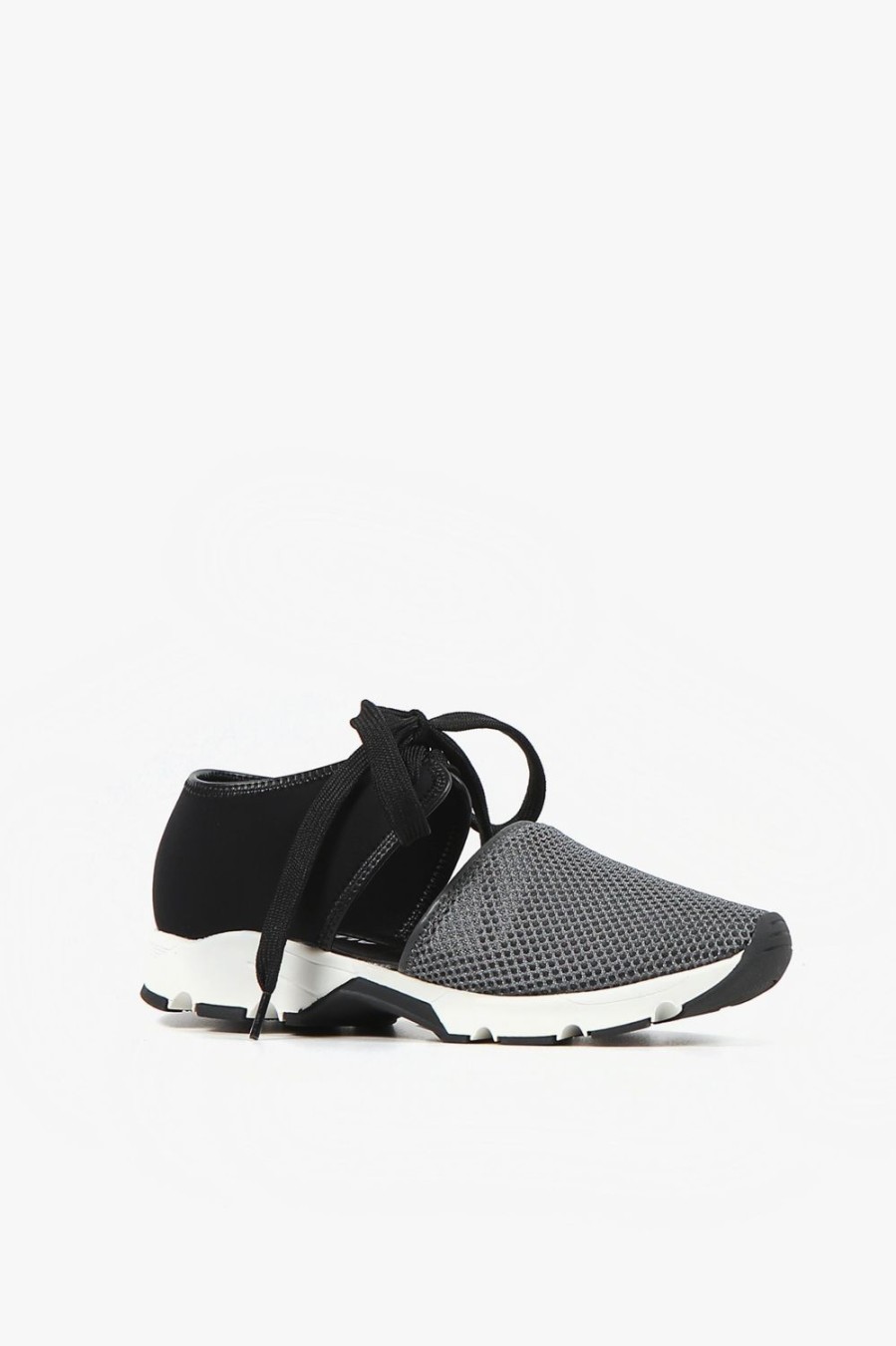 Categories ALL BLACK Footwear | Solid Mesh Grey