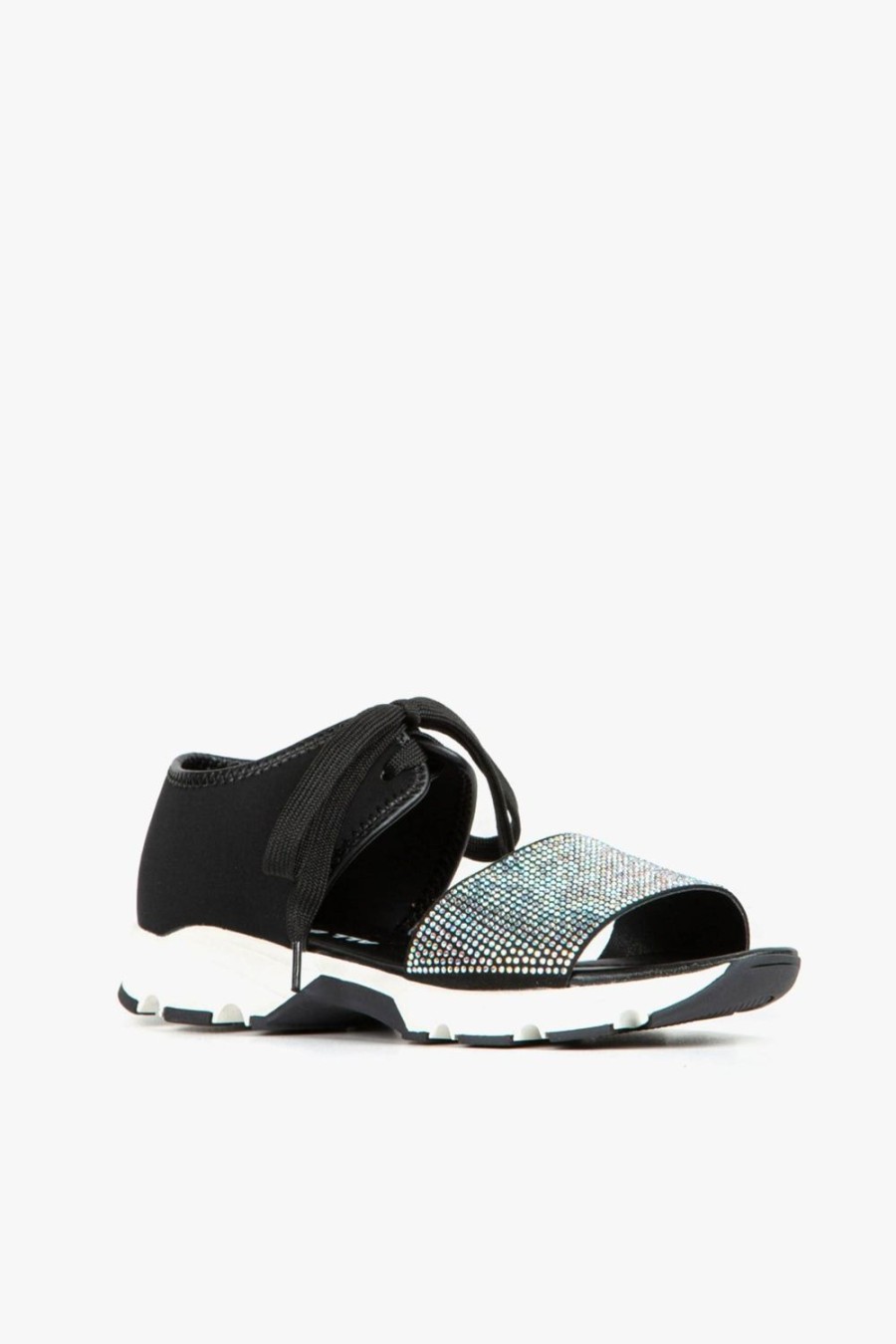 Categories ALL BLACK Footwear | Banded Pave Pave White