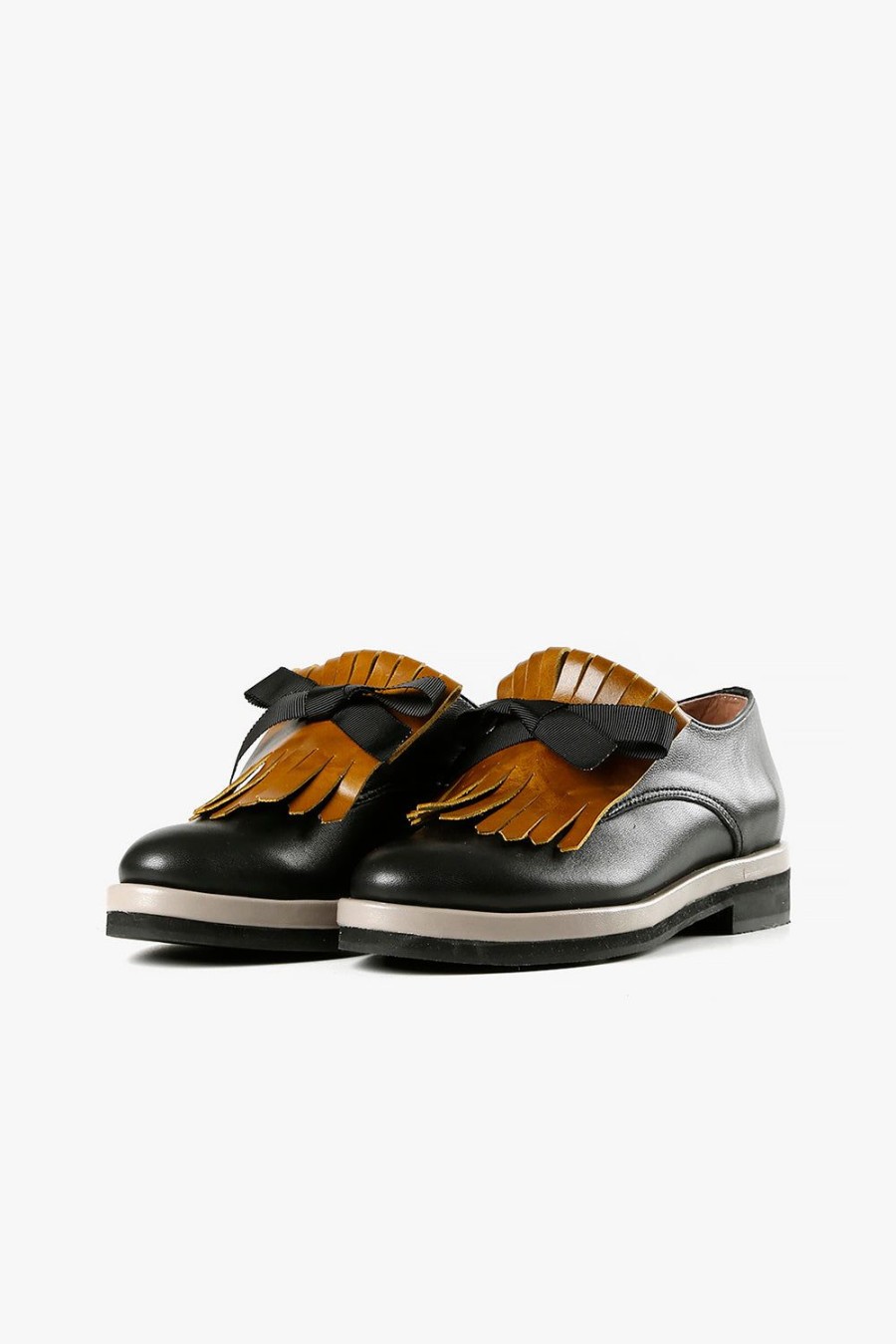 Categories ALL BLACK Footwear | Kiltie Bow Ox Yellow