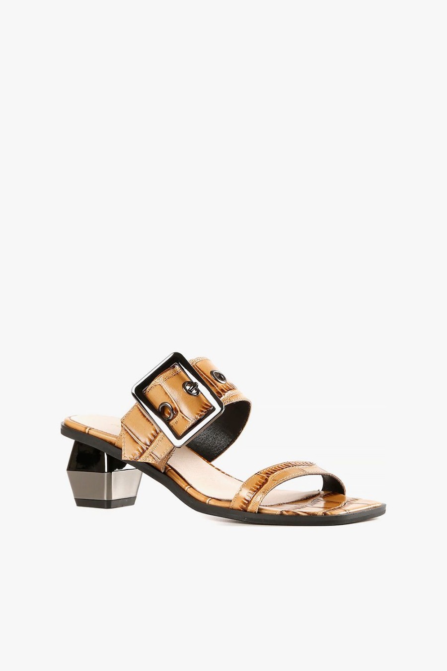 Categories ALL BLACK Footwear | Square Croc Sandal Coffee