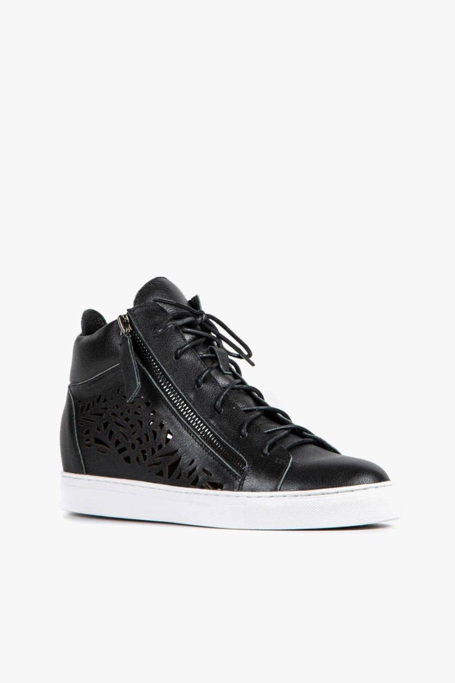 Categories ALL BLACK Footwear | Urban Cut Hi Top Black