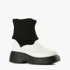 Categories ALL BLACK Footwear | Quilted Sock Bootie Ivory