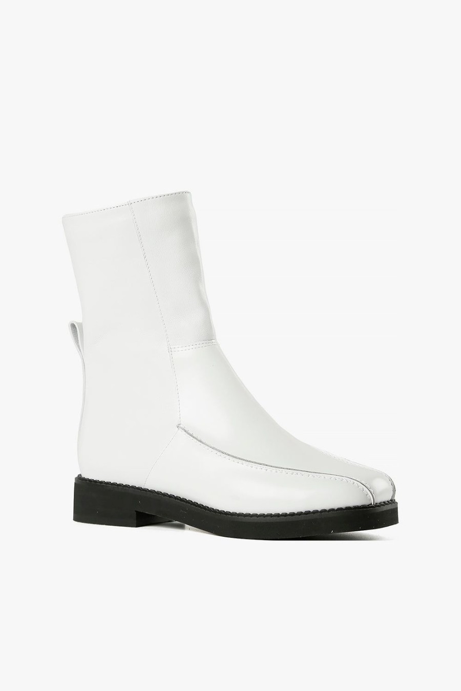 Categories ALL BLACK Footwear | Blunt Sleek Bootie White