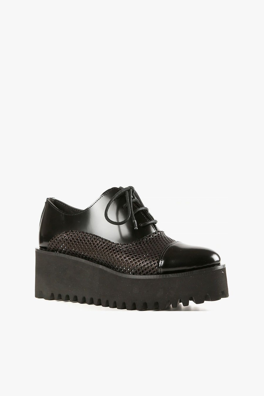 Categories ALL BLACK Footwear | Perf Flatform Ox Black