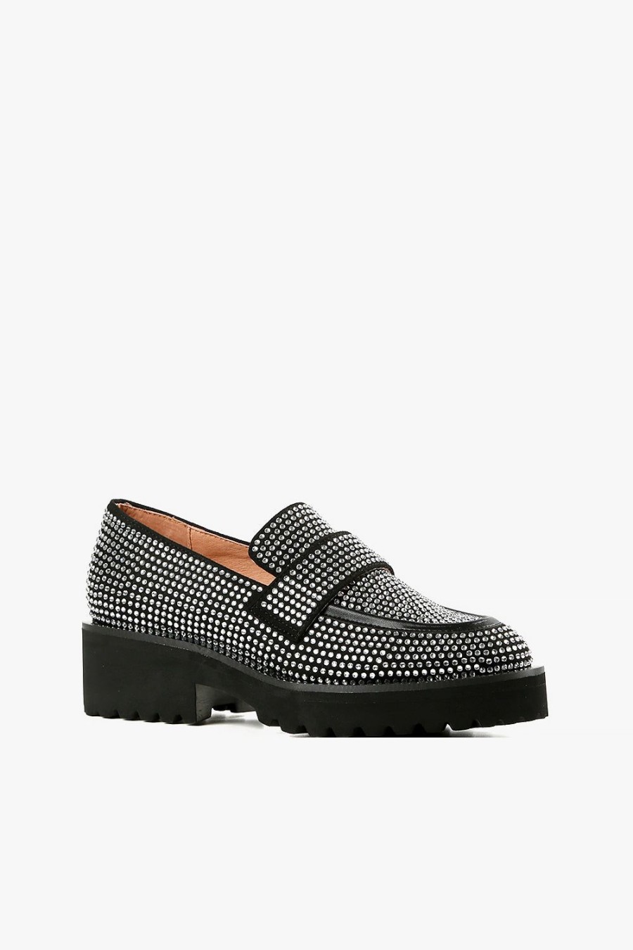 Categories ALL BLACK Footwear | Royal Stud Silver