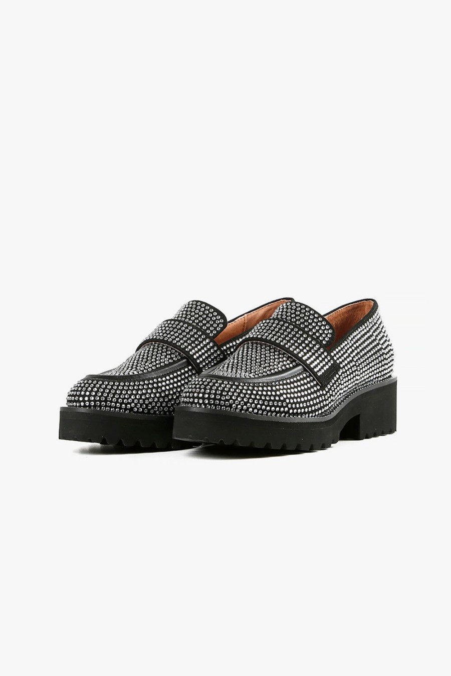 Categories ALL BLACK Footwear | Royal Stud Silver