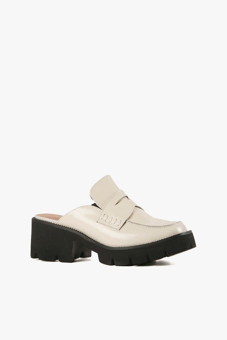 Categories ALL BLACK Footwear | Lugg Lady Mule White