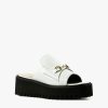 Categories ALL BLACK Footwear | Link Flatform Sandal White